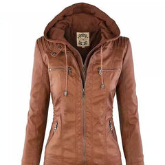 Lottie - Detachable Lapel Long Jacket Coat