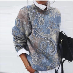 Women’s Relaxed Fit Floral Top | Long Sleeve