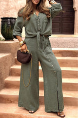 Frances - Solid Color Two Piece Suit