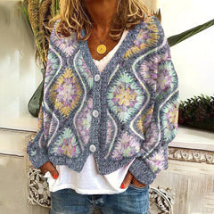 Betty - Abstract Flowers Sweater