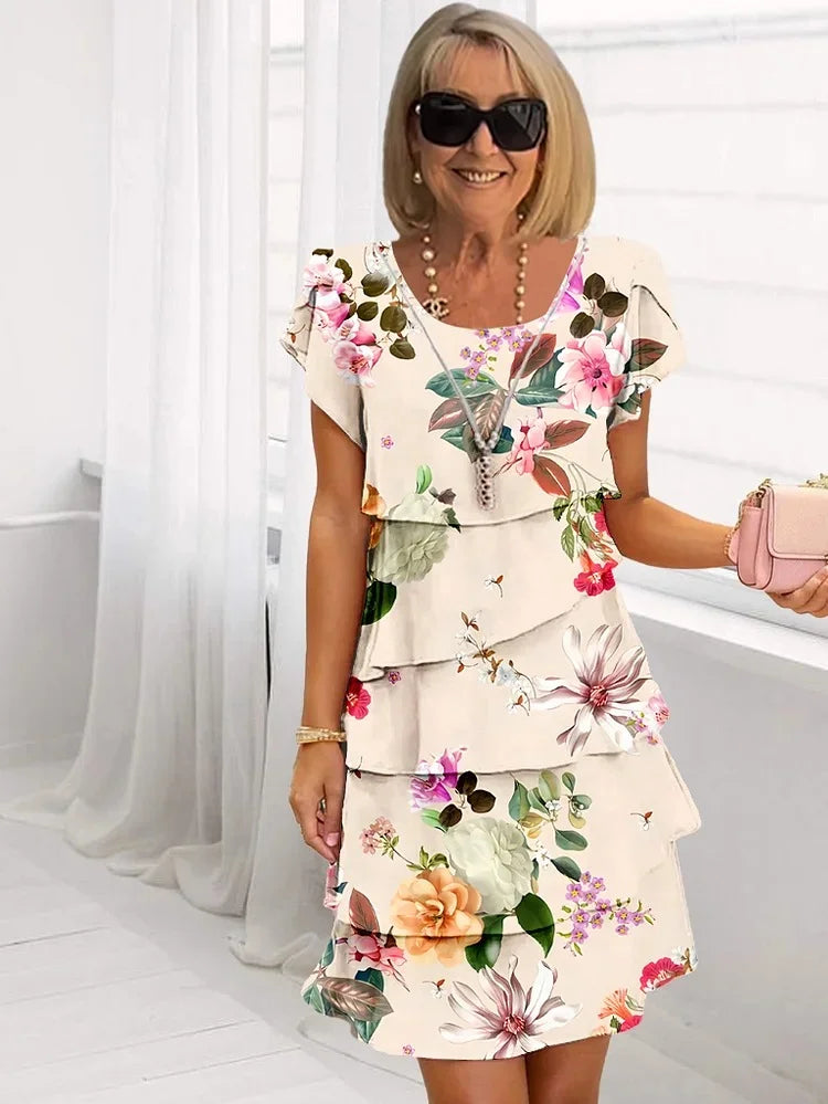 Women’s Ruffle Hem Dress | Floral Summer Outfit
