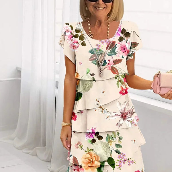 Women’s Ruffle Hem Dress | Floral Summer Outfit