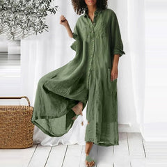 Demeter - Loose Standing Collar Long Jumpsuit