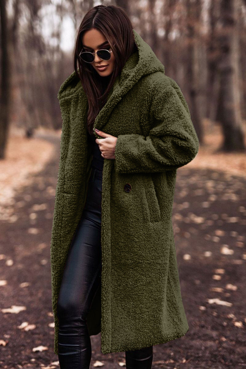 Women’s Long Teddy Coat | Oversized Winter Jacket