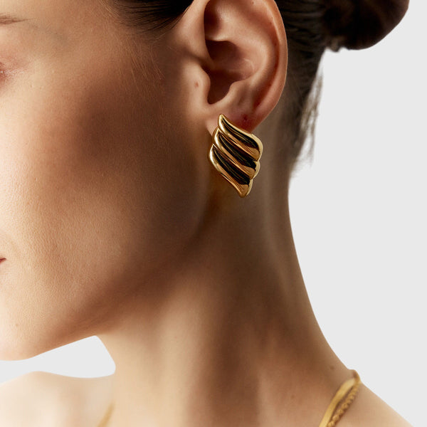 Aitana | Three Layer Wing Earrings