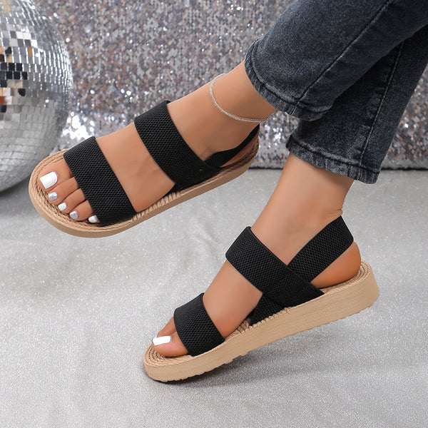 Women’s Elastic Strap Platform Sandals