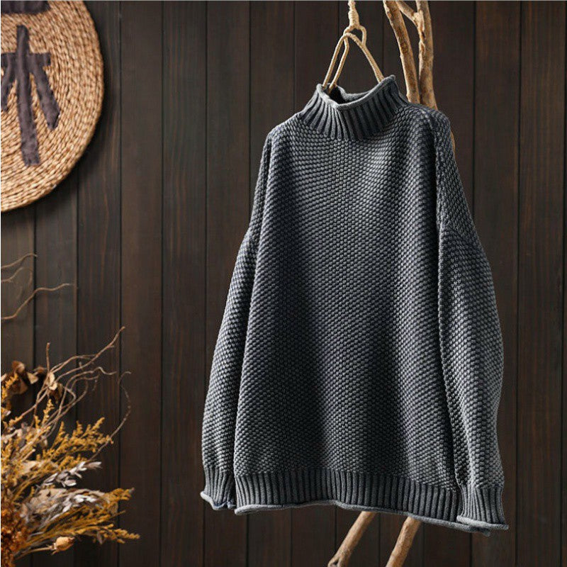 Women’s High Neck Sweater | Long Sleeve Casual Knitwear