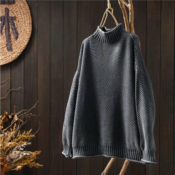 Women’s High Neck Sweater | Long Sleeve Casual Knitwear
