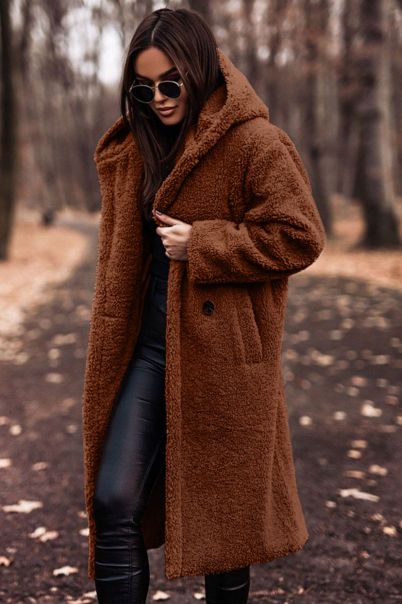 Women’s Long Teddy Coat | Oversized Winter Jacket