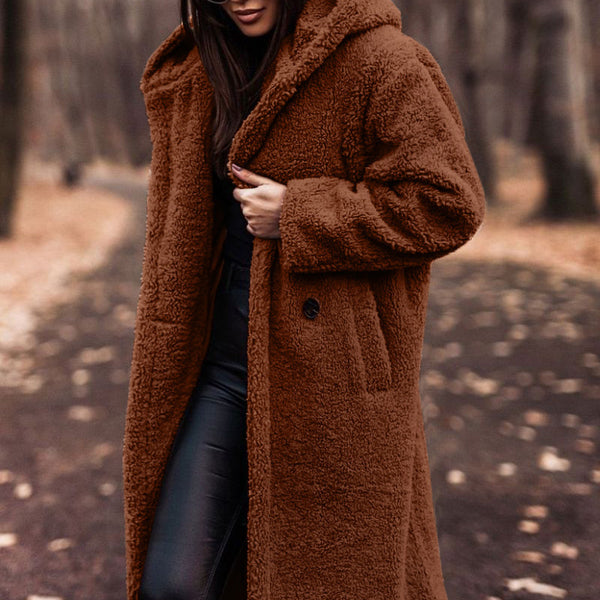 Women’s Long Teddy Coat | Oversized Winter Jacket