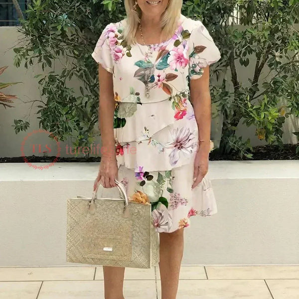 Women’s Ruffle Hem Dress | Floral Summer Outfit