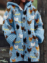 Elowin - Casual Hooded Cape Coat