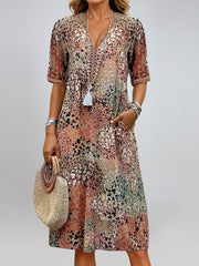 Jessica - Summer V-neck Dress With Pockets