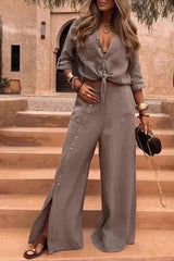 Frances - Solid Color Two Piece Suit