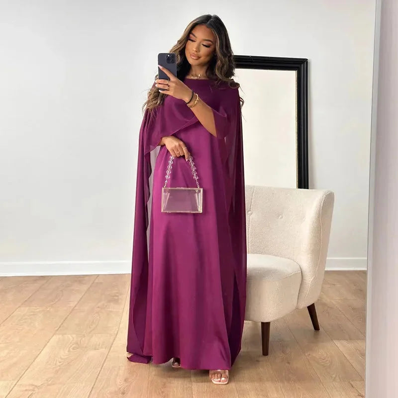 Women’s Draped Kaftan Evening Dress | Maxi