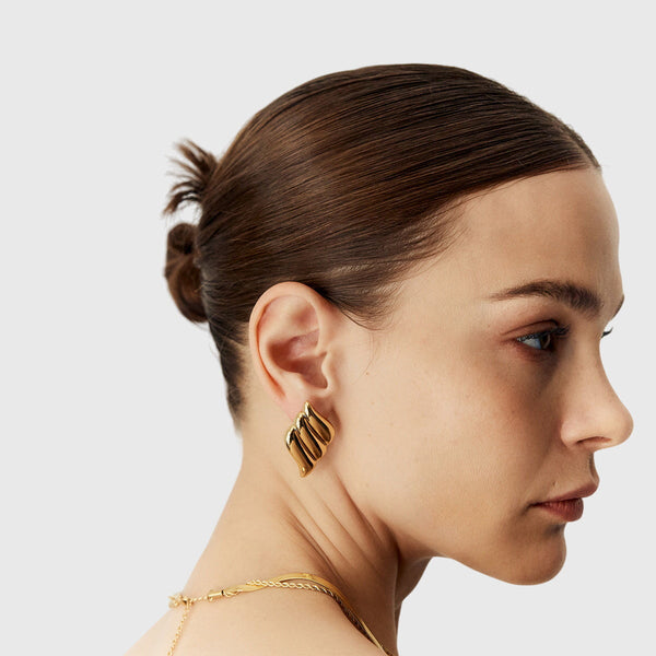 Aitana | Three Layer Wing Earrings
