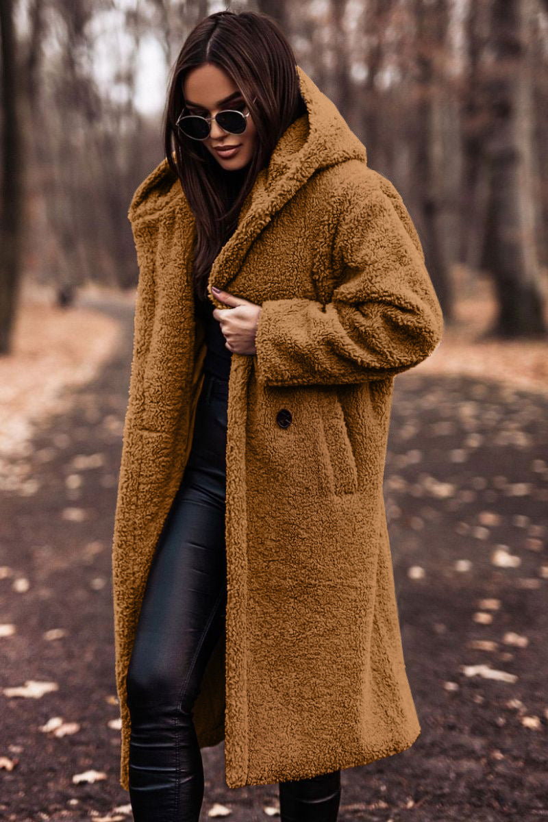 Women’s Long Teddy Coat | Oversized Winter Jacket