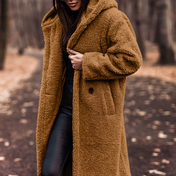 Women’s Long Teddy Coat | Oversized Winter Jacket