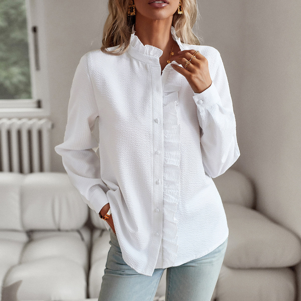 Women’s Button Down Shirt | Long Sleeve Blouse