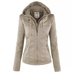 Lottie - Detachable Lapel Long Jacket Coat