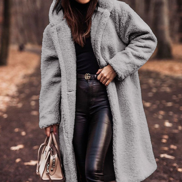 Women’s Long Teddy Coat | Oversized Winter Jacket