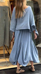 Olivia - Solid Color Two-Piece Set