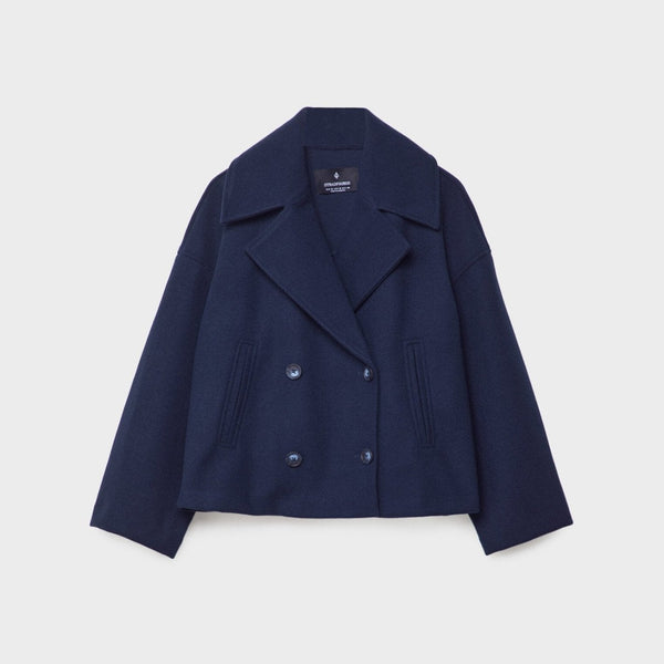 Women’s Double-Breasted Jacket | Cropped Workwear Style