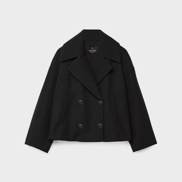 Women’s Double-Breasted Jacket | Cropped Workwear Style