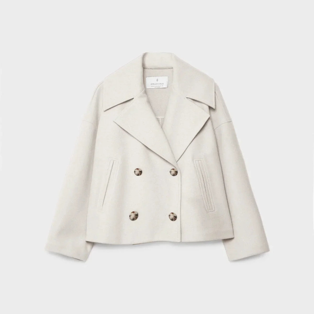 Women’s Double-Breasted Jacket | Cropped Workwear Style