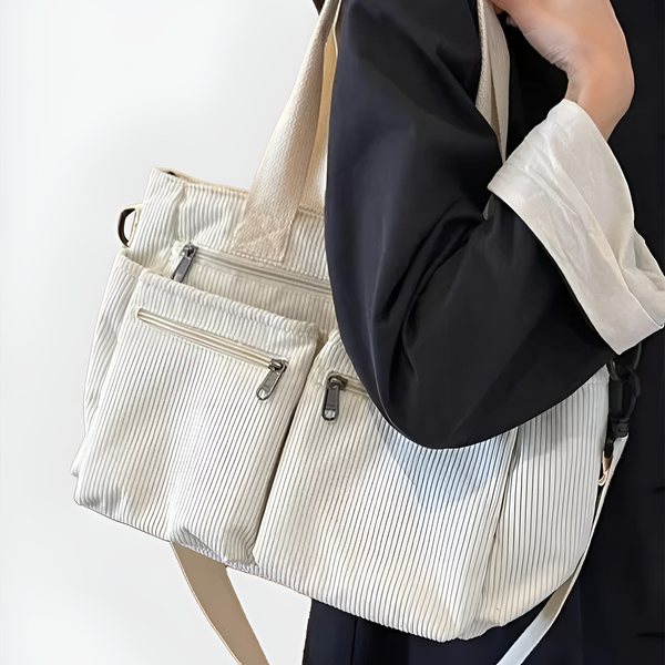 Ivy  Corduroy Utility Tote Bag
