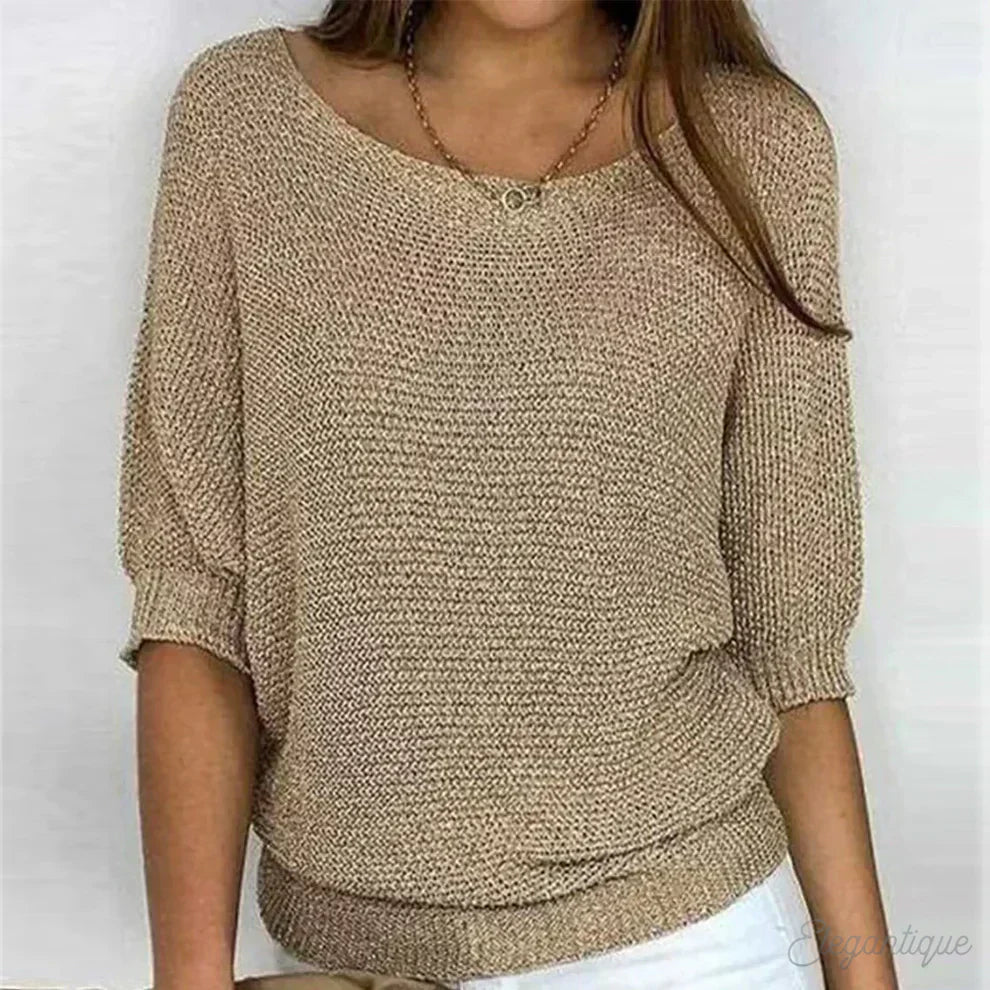Scarlet - Relaxed Knit Top