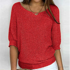 Scarlet - Relaxed Knit Top