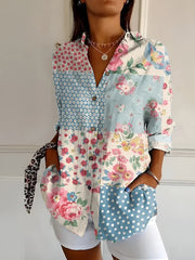 Ava - Long Sleeve Floral Top