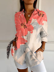 Ava - Long Sleeve Floral Top
