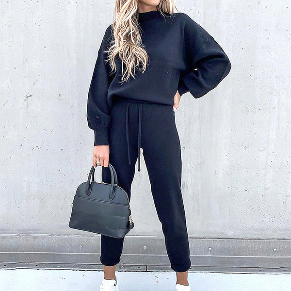 Women’s Two Piece Lounge Set | Long Sleeve Top and Jogger Pants