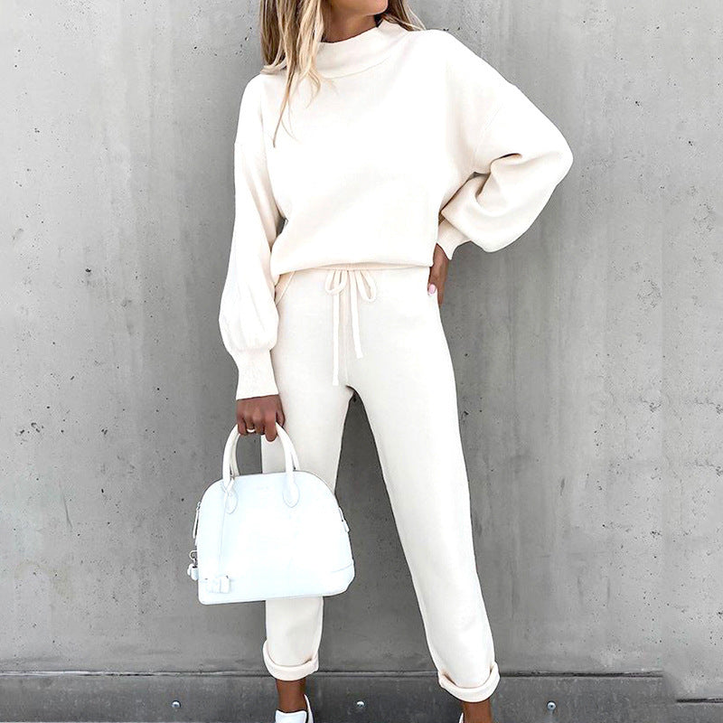 Women’s Two Piece Lounge Set | Long Sleeve Top and Jogger Pants
